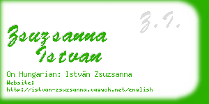 zsuzsanna istvan business card